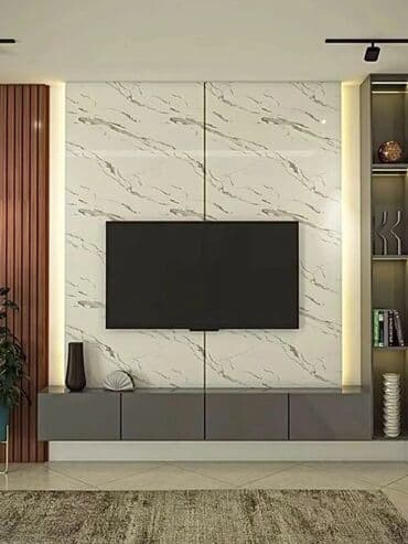 TV стенды на заказ: С выдвижными ящиками, С полками, МДФ at lalafo.az — 6 TV стенды на заказ: С выдвижными ящиками, С полками, МДФ — 6