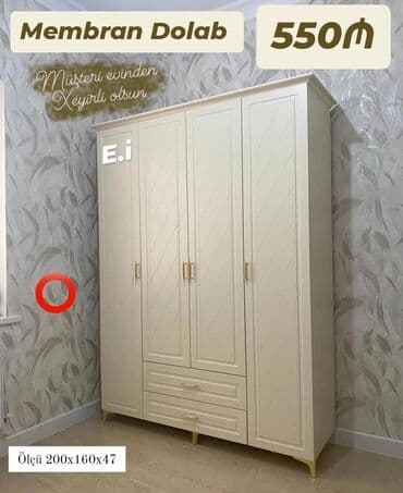 Yeni, Açılan, 4 qapılı Qarderob, paltar dolabı lalafo.az -da Yeni, Açılan, 4 qapılı Qarderob, paltar dolabı