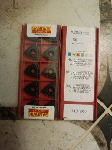 Mismarlar, şuruplar: Torna və frezə üçün kəsici lövhəciklər (karbid insertlər) komplekti - lalafo.az -da — 39 Mismarlar, şuruplar: Torna və frezə üçün kəsici lövhəciklər (karbid insertlər) komplekti - — 39