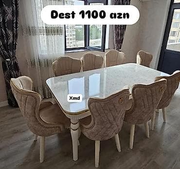 Mətbəx/Qonaq otağı üçün masa və stul dəsti - Dəst tərkibi: 1 böyük lalafo.az -da Mətbəx/Qonaq otağı üçün masa və stul dəsti - Dəst tərkibi: 1 böyük