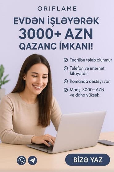 Marketoloq tələb olunur, 30-45 yaş, Təcrübəsiz lalafo.az -da Marketoloq tələb olunur, 30-45 yaş, Təcrübəsiz