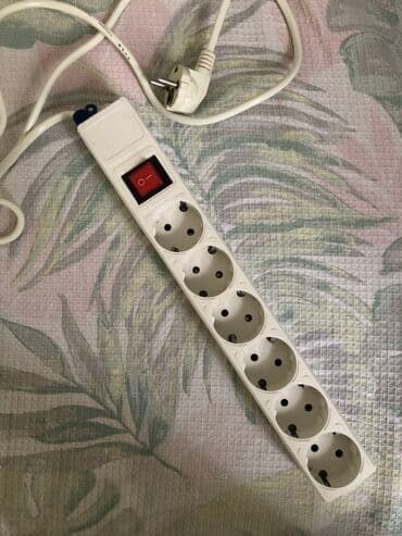 6 çıxışlı elektrik uzadıcı (ştepsel blok) - Rəng: ağ - Ümumi lalafo.az -da 6 çıxışlı elektrik uzadıcı (ştepsel blok) - Rəng: ağ - Ümumi