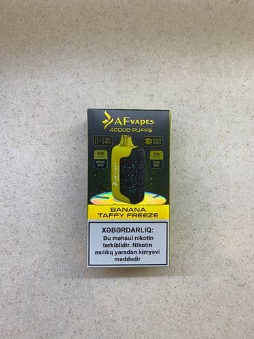 Elektron siqaret AF VAPE 40000 BANANA TAFFY FREEZE – bananlı şirinlik lalafo.az -da Elektron siqaret AF VAPE 40000 BANANA TAFFY FREEZE – bananlı şirinlik