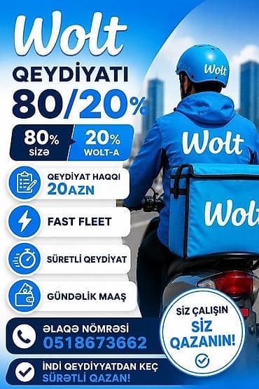 Sürücü-kuryer tələb olunur, Gündəlik ödəniş lalafo.az -da Sürücü-kuryer tələb olunur, Gündəlik ödəniş