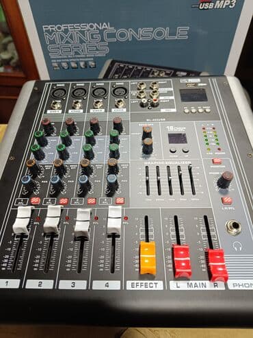 PROFESSIONAL MIXING CONSOLE – PRO MIXER ML-402USB - 4 kanallı mikser lalafo.az -da PROFESSIONAL MIXING CONSOLE – PRO MIXER ML-402USB - 4 kanallı mikser