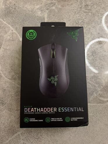 Razer DeathAdder Essential – simli oyun siçanı Xüsusiyyətlər: - lalafo.az -da Razer DeathAdder Essential – simli oyun siçanı Xüsusiyyətlər: -