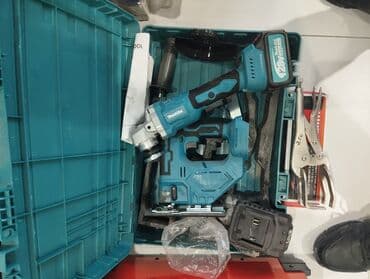 Bu dəstə akkumulyatorla işləyən bolqar və lobzik daxildir. Hər iki lalafo.az -da Bu dəstə akkumulyatorla işləyən bolqar və lobzik daxildir. Hər iki