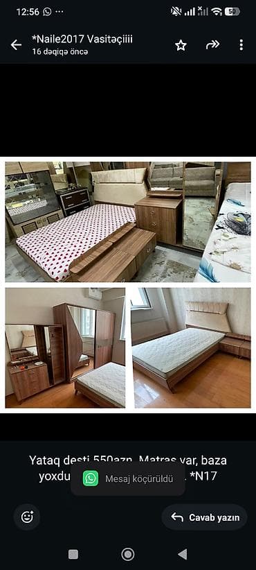 Yataq desti 550azn. Matras var, baza yoxdur. Unvan Xirdalan AAf. *N17 lalafo.az -da Yataq desti 550azn. Matras var, baza yoxdur. Unvan Xirdalan AAf. *N17