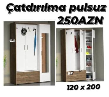 Açılan, 2 qapılı Düz dolab, Qarderob, paltar dolabı lalafo.az -da Açılan, 2 qapılı Düz dolab, Qarderob, paltar dolabı