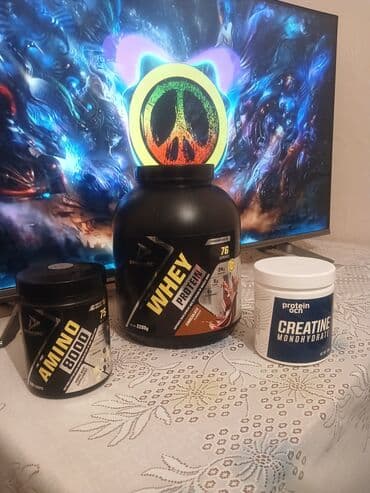 Dynamic Whey Protein 2280gr 76 porciya. Dynamic Amino 8000, 300 lalafo.az -da Dynamic Whey Protein 2280gr 76 porciya. Dynamic Amino 8000, 300