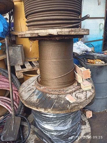 Troslar, rıçaqlar: Polad tros (steel wire rope) – böyük taxta barabanlarda. Təzə və az lalafo.az -da — 2 Troslar, rıçaqlar: Polad tros (steel wire rope) – böyük taxta barabanlarda. Təzə və az — 2