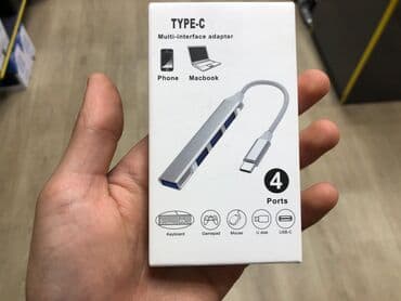 Usb hub çoxaldıcı typ-c to 4 usb Salam, Məhsula 6 ay qarantiya lalafo.az -da Usb hub çoxaldıcı typ-c to 4 usb Salam, Məhsula 6 ay qarantiya