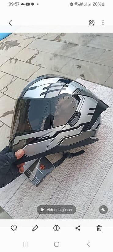 Təzə moto dəbilqə. Razmer L lalafo.az -da Təzə moto dəbilqə. Razmer L