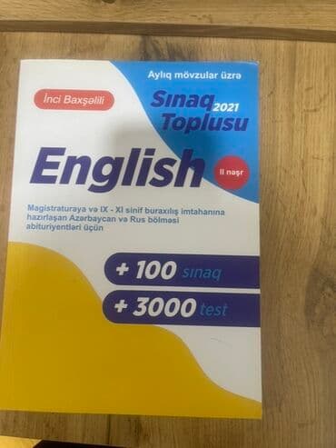 Məhsul: “English – Sınaq Toplusu 2021” (İnci Baxşəlili, II nəşr) lalafo.az -da Məhsul: “English – Sınaq Toplusu 2021” (İnci Baxşəlili, II nəşr)