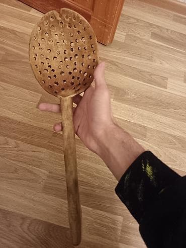 Taxta dəlikli kepçe – əl işidir - Material: tamamilə taxtadandır - lalafo.az -da Taxta dəlikli kepçe – əl işidir - Material: tamamilə taxtadandır -