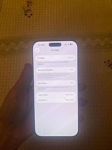 IPhone 16 Pro Max, 512 GB, Gümüşü, Face ID lalafo.az -da — 4 IPhone 16 Pro Max, 512 GB, Gümüşü, Face ID — 4