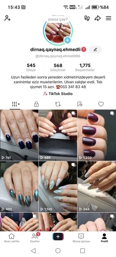 Manikür, Dırnaq qaynağı, Salonda lalafo.az -da Manikür, Dırnaq qaynağı, Salonda