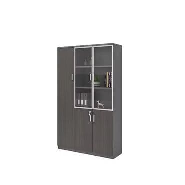 Ofis kitab şkafı – şüşə və taxta qapılı, çoxbölməli - Material lalafo.az -da Ofis kitab şkafı – şüşə və taxta qapılı, çoxbölməli - Material