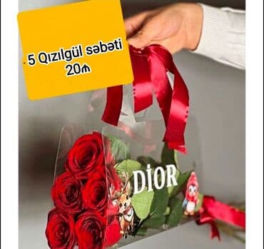 🔴 Təbii Qızılgul səbətləri 5 Qızılgül - 20₼ 7 Qızılgül - 25₼ lalafo.az -da 🔴 Təbii Qızılgul səbətləri 5 Qızılgül - 20₼ 7 Qızılgül - 25₼