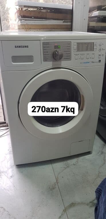 Paltaryuyan maşın Samsung, 7 kq, Avtomat, Qurutmasız, Kredit yoxdur lalafo.az -da Paltaryuyan maşın Samsung, 7 kq, Avtomat, Qurutmasız, Kredit yoxdur