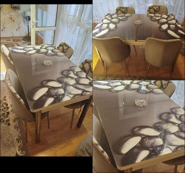 Qonaq otağı üçün, İşlənmiş, Kvadrat masa, 4 stul lalafo.az -da Qonaq otağı üçün, İşlənmiş, Kvadrat masa, 4 stul