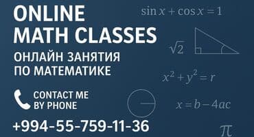 Repetitor, Məntiq, Riyaziyyat, Rus dili, Abituriyent hazırlığı, İmtahanlara hazırlıq lalafo.az -da Repetitor, Məntiq, Riyaziyyat, Rus dili, Abituriyent hazırlığı, İmtahanlara hazırlıq