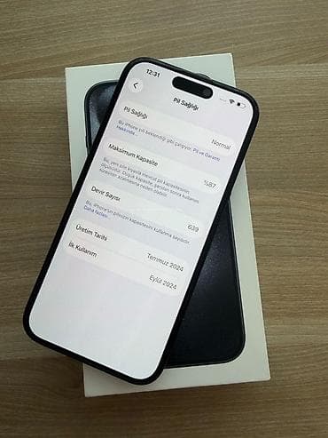 IPhone 15 Pro, Blue Titanium, Face ID lalafo.az -da IPhone 15 Pro, Blue Titanium, Face ID