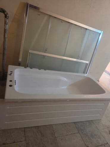 Vannalar: Akrilik vanna və sürüşkən şüşə bölmələrdən ibarət komplekt. - Ölçü lalafo.az -da — 1 Vannalar: Akrilik vanna və sürüşkən şüşə bölmələrdən ibarət komplekt. - Ölçü — 1
