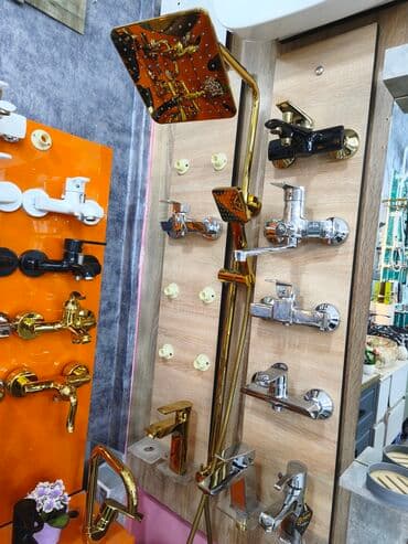 Qızılı rəngdə duş sistemi və qarışdırıcılar dəsti 1 il rəsmi zaməti lalafo.az -da Qızılı rəngdə duş sistemi və qarışdırıcılar dəsti 1 il rəsmi zaməti