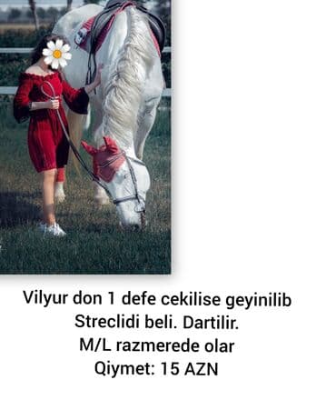 Vilyur don, 1 dəfə çəkiliş üçün geyinilib. Streçlidir, beli dartılır lalafo.az -da Vilyur don, 1 dəfə çəkiliş üçün geyinilib. Streçlidir, beli dartılır