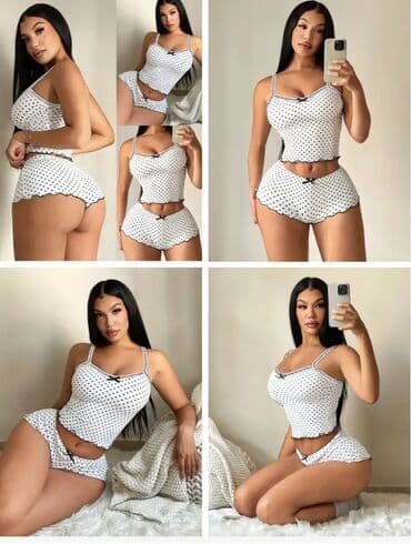 Məhsul: Qadın ev geyimi və alt paltar dəstləri - Zərif nöqtəli pijama lalafo.az -da Məhsul: Qadın ev geyimi və alt paltar dəstləri - Zərif nöqtəli pijama