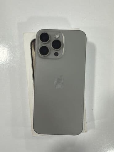 IPhone 15 Pro Max, 256 GB, Natural Titanium, Face ID lalafo.az -da IPhone 15 Pro Max, 256 GB, Natural Titanium, Face ID