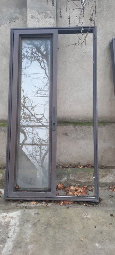 Alüminium sürgülü pəncərə/qapı dəsti - Material: tünd rəngli lalafo.az -da Alüminium sürgülü pəncərə/qapı dəsti - Material: tünd rəngli