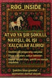 Evinizde ne qedimi xalcalar varsa bize gönderin 👉 lalafo.az -da Evinizde ne qedimi xalcalar varsa bize gönderin 👉