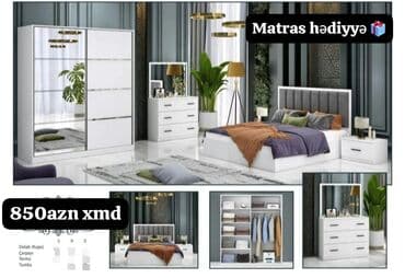 Yataq otağı dəsti – modern minimal dizayn Dəst tərkibi: - Kupe dolab lalafo.az -da Yataq otağı dəsti – modern minimal dizayn Dəst tərkibi: - Kupe dolab