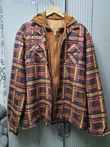 Kişi geyimi – kapüşonlu, ikiqatlı oversize gödəkcə/köynək - Üst qat lalafo.az -da Kişi geyimi – kapüşonlu, ikiqatlı oversize gödəkcə/köynək - Üst qat