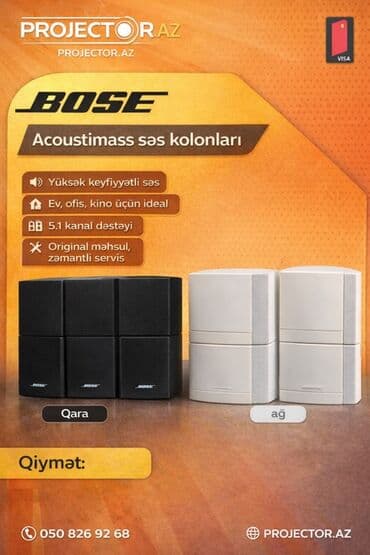 İşlənmiş Bose Kolonka, Növ - Ev kinoteatrı üçün lalafo.az -da İşlənmiş Bose Kolonka, Növ - Ev kinoteatrı üçün