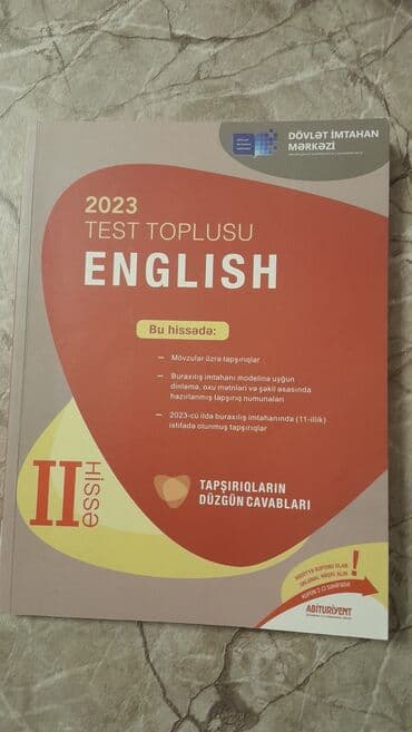 İngilis dili Testlər 11-ci sinif, DİM, 1-ci hissə, 2023 il lalafo.az -da İngilis dili Testlər 11-ci sinif, DİM, 1-ci hissə, 2023 il