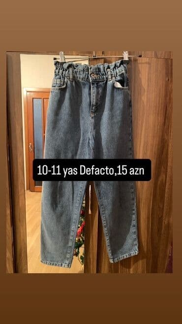 Cins şalvar, Qız üçün, 10 - 12 yaş, Defacto lalafo.az -da Cins şalvar, Qız üçün, 10 - 12 yaş, Defacto