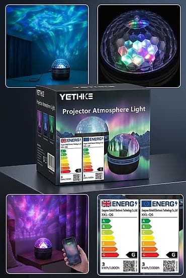 YETHKE Projector Atmosphere Light – otaqda şimal işıqları effekti lalafo.az -da YETHKE Projector Atmosphere Light – otaqda şimal işıqları effekti