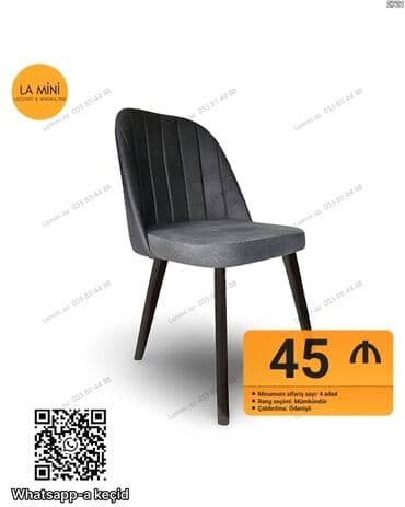 Mətbəx üçün, Qatlanmayan, rəng - Qara Stul lalafo.az -da Mətbəx üçün, Qatlanmayan, rəng - Qara Stul