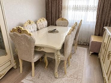 Qonaq otağı üçün, İşlənmiş, Açılmayan, Oval masa, 8 stul lalafo.az -da Qonaq otağı üçün, İşlənmiş, Açılmayan, Oval masa, 8 stul