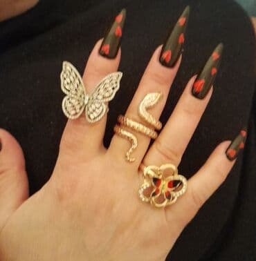 Qadın üzük dəsti – 3 ədəd dekorativ model - Kəpənək forması: Geniş lalafo.az -da Qadın üzük dəsti – 3 ədəd dekorativ model - Kəpənək forması: Geniş