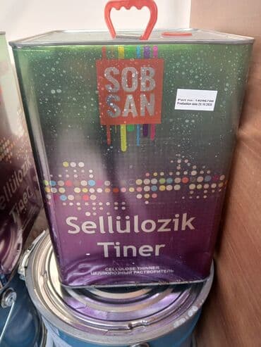 Строительные леса: Sobsan markalı boya materialları - Sellülozik Tiner – yüksək at lalafo.az — 1 Строительные леса: Sobsan markalı boya materialları - Sellülozik Tiner – yüksək — 1