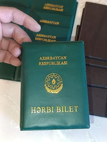 Степлеры: Hərbi bilet üçün üzlük. - 9 ədəd - Yaşıl rəngdə, üzərində “Azərbaycan at lalafo.az — 1 Степлеры: Hərbi bilet üçün üzlük. - 9 ədəd - Yaşıl rəngdə, üzərində “Azərbaycan — 1