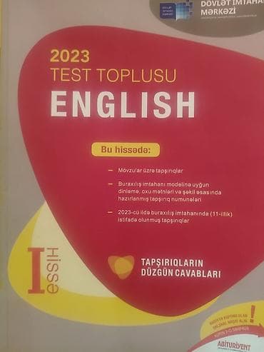 Английский язык Тесты 11 класс, ГЭЦ, 1 часть, 2023 год at lalafo.az Английский язык Тесты 11 класс, ГЭЦ, 1 часть, 2023 год