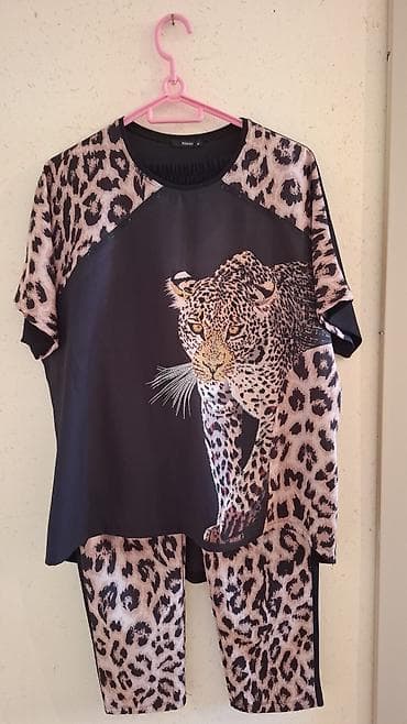 Leopar naxışlı dəst – “ROMAN” brendi - İki hissədən ibarət: qısaqol lalafo.az -da Leopar naxışlı dəst – “ROMAN” brendi - İki hissədən ibarət: qısaqol