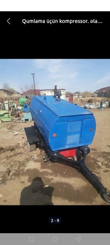 Sürülə bilən qumlama (sandblasting) üçün dizel hava kompressoru - lalafo.az -da Sürülə bilən qumlama (sandblasting) üçün dizel hava kompressoru -