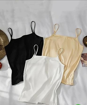 3lü qadınlar üçün nazik askılı basic top - Model: zərif nazik askılı lalafo.az -da 3lü qadınlar üçün nazik askılı basic top - Model: zərif nazik askılı