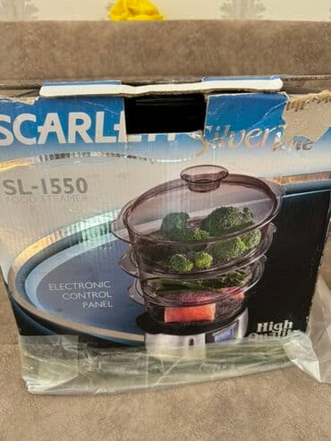 Buxarlı bişirici Scarlett, qabların sayı - 3, Yeni, Ödənişli çatdırılma, Rayonlara çatdırılma lalafo.az -da — 1 Buxarlı bişirici Scarlett, qabların sayı - 3, Yeni, Ödənişli çatdırılma, Rayonlara çatdırılma — 1